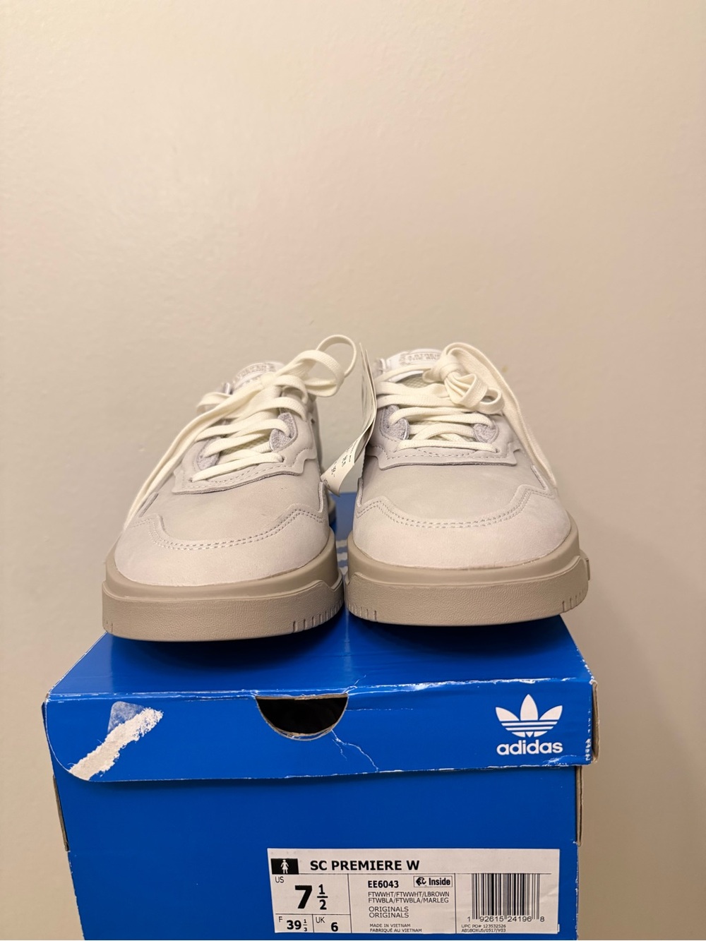 Adidas SC Premiere Shoes - Cloud white/light brown
